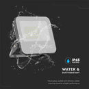 50W(9250Lm) LED Spotlight, V-TAC, IP65, black body and gray glass, warranty 2 years, neutral white light 4000K