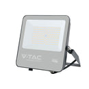 100W(18500Lm) LED prožektors, V-TAC VT-44105, CREE SMD, 185Lm/W, IP65, IK05, melns, 256x42x229mm, 1m kabelis, 115°, 6 gadu garantija, neitrāli balta gaisma 4000K
