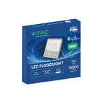 100W(18500Lm) LED prožektors, V-TAC VT-44105, CREE SMD, 185Lm/W, IP65, IK05, melns, 256x42x229mm, 1m kabelis, 115°, 6 gadu garantija, neitrāli balta gaisma 4000K