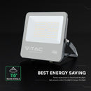100W(18500Lm) LED prožektors, V-TAC VT-44105, CREE SMD, 185Lm/W, IP65, IK05, melns, 256x42x229mm, 1m kabelis, 115°, 6 gadu garantija, neitrāli balta gaisma 4000K