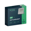 100W (18500Lm) LED-valgusti ilma liikumisandurita, V-TAC, IP65, must korpus ja hall klaas, neutraalne valge valgus 4000K