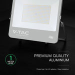 200W (37,000 lm) LED floodlight, V-TAC VT-44205, CREE SMD, 185 lm/W, IP65, IK05, black, 406 x 47 x 333 mm, 1-meter cable, 115°, 6-year warranty, neutral white light 4,000K