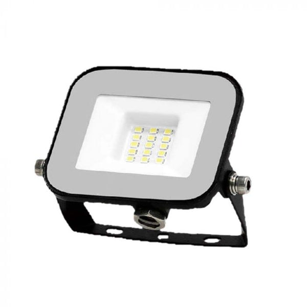 10W(735Lm) LED Spotlight, V-TAC SAMSUNG, IP65, black body and gray glass, warranty 5 years, warm white light 3000K
