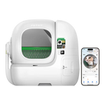 Pieejama no 20. oktobra Viedā automātiskā kaķu tualete PETKIT Purobot Max Pro 2 ar pašattīrīšanos, mākslīgā intelekta kameru, kaķu seju atpazīšanu, veselības uzraudzību, 8 l atkritumu tvertni un Wi-Fi. balta