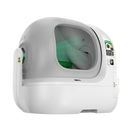 Viedā automātiskā kaķu tualete PETKIT Purobot Max Pro 2 ar pašattīrīšanos, mākslīgā intelekta kameru, kaķu seju atpazīšanu, veselības uzraudzību, 8 l atkritumu tvertni un Wi-Fi. balta