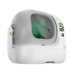 Pieejama no 20. oktobra Viedā automātiskā kaķu tualete PETKIT Purobot Max Pro 2 ar pašattīrīšanos, mākslīgā intelekta kameru, kaķu seju atpazīšanu, veselības uzraudzību, 8 l atkritumu tvertni un Wi-Fi. balta
