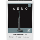 AENO Sonic elektriskā zobu birste DB6: Melna, 5 režīmi, bezvadu uzlāde, 46 000 apgriezieni minūtē, 40 dienas bez uzlādes, IPX7