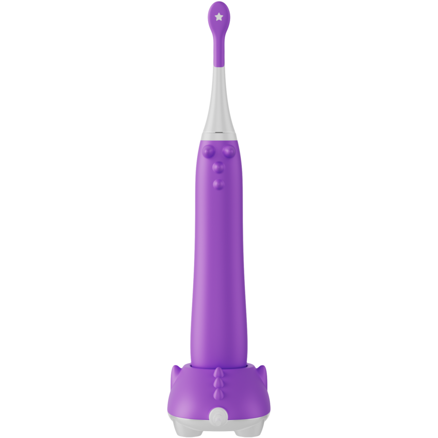 AENO bērnu elektriskā zobu birste DB9, violeta, 19 200 apgr./min, 3 režīmi, spiediena sensors, bezvadu uzlāde, 3 uzgaļi, IPX7