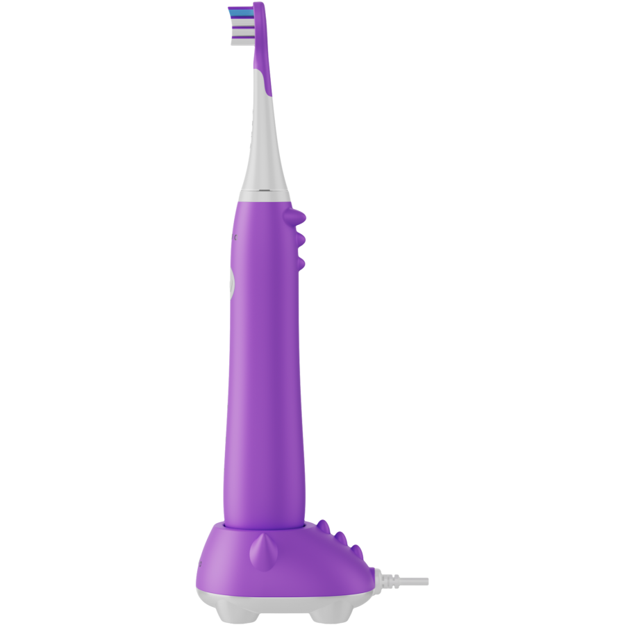 AENO bērnu elektriskā zobu birste DB9, violeta, 19 200 apgr./min, 3 režīmi, spiediena sensors, bezvadu uzlāde, 3 uzgaļi, IPX7