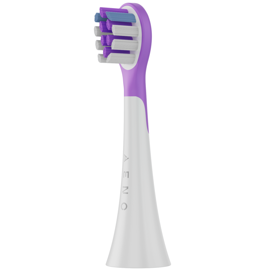 AENO bērnu elektriskā zobu birste DB9, violeta, 19 200 apgr./min, 3 režīmi, spiediena sensors, bezvadu uzlāde, 3 uzgaļi, IPX7