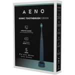 AENO elektriskā zobu birste, tumši zila, ar 3 uzgaļiem, 1400 mAh, režīmi Soft, Clean, Massage, White un Sweep