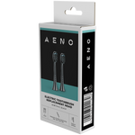 AENO rezerves zobu birstes uzgaļi, melni, ar Dupont sariem, 2 gab. komplektā, piemēroti ADB0004/ADB0006 un ADB0003/ADB0005 modeliem