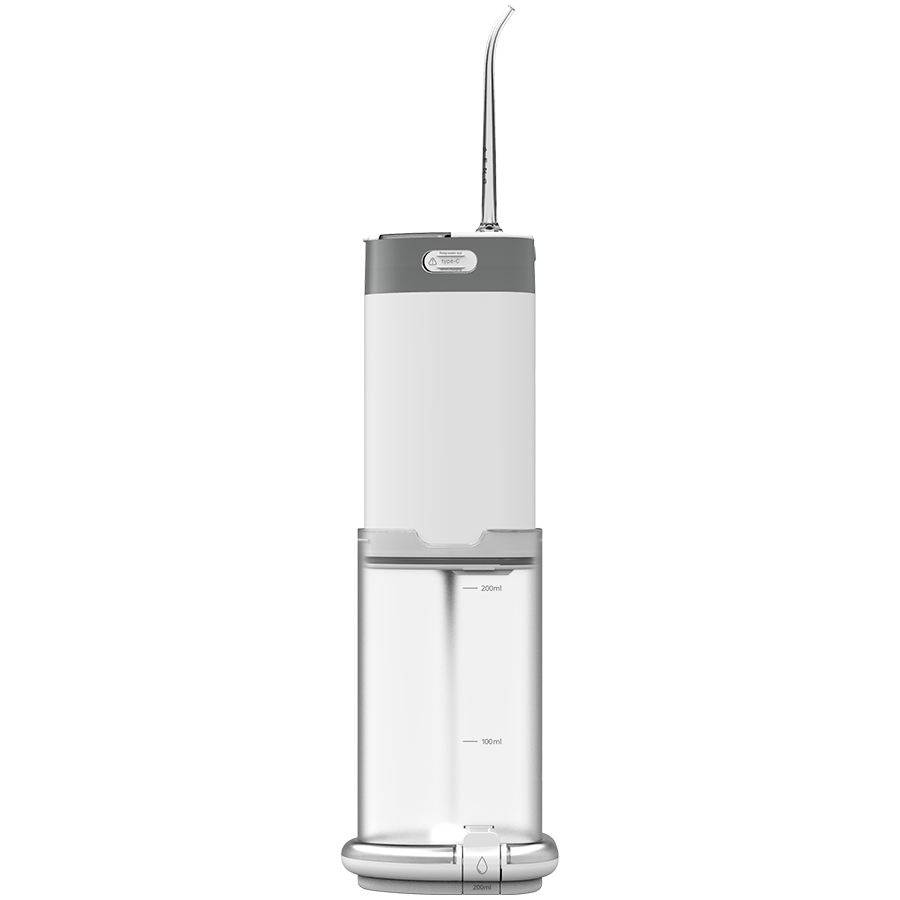 AENO zobu irigators DI2, 5 režīmi, līdz 140 PSI, 1900 impulsi/min, 360° sprausla, IPX7, līdz 100 dienām bez uzlādes, 3 sprauslas