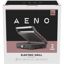 AENO elektriskais grils EG2, 2000 W, temperatūras regulēšana, 180° atvēršanas leņķis, 290 x 234 mm plāksnes