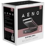 AENO elektriskais grils EG2, 2000 W, temperatūras regulēšana, 180° atvēršanas leņķis, 290 x 234 mm plāksnes