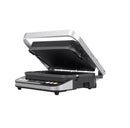 AENO Elektriskais grils EG5: 2000W, 2 sild. režīmi - apakšējais grils, abi grili, 6 iepriekš sagatavotas programmas, atsaldēšana noņemamas divpusējās plāksnes, plāksnes izmērs 320*220 mm.