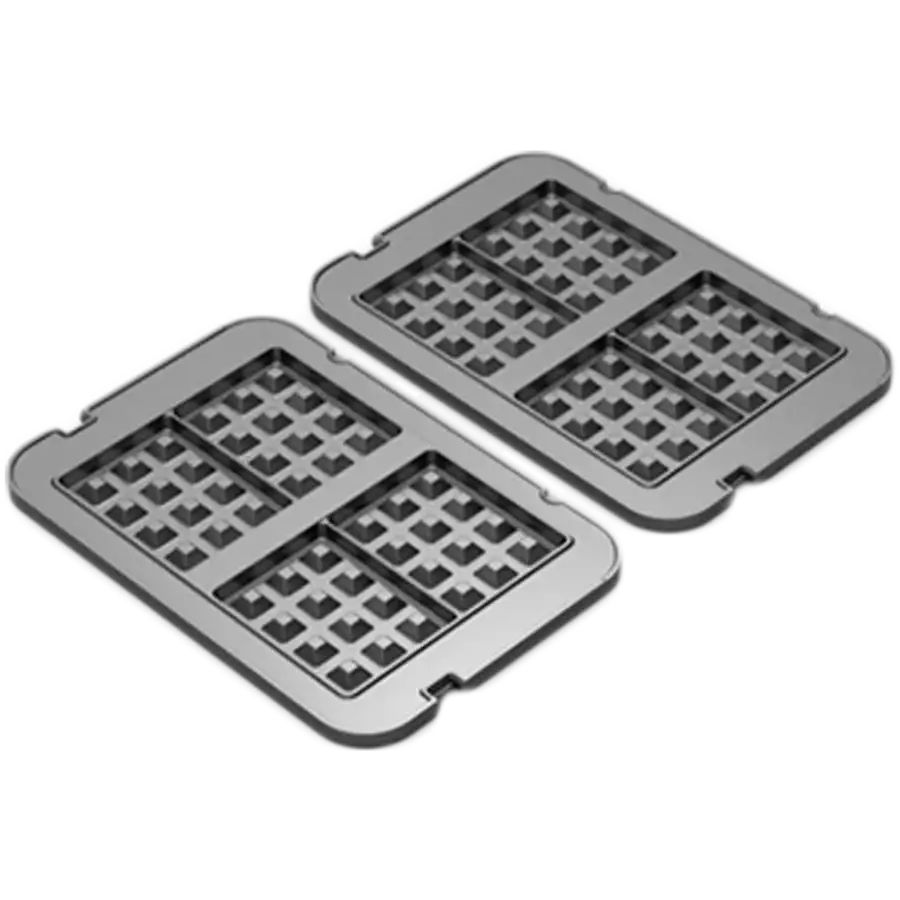AENO vafeļu plākšņu komplekts AEG0001/AEG0005 elektriskajam grilam, nepiedegošs pārklājums, 290 × 234 mm, 2 gab.