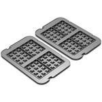 AENO vafeļu plākšņu komplekts AEG0001/AEG0005 elektriskajam grilam, nepiedegošs pārklājums, 290 × 234 mm, 2 gab.