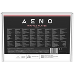 AENO vafeļu plākšņu komplekts AEG0001/AEG0005 elektriskajam grilam, nepiedegošs pārklājums, 290 × 234 mm, 2 gab.
