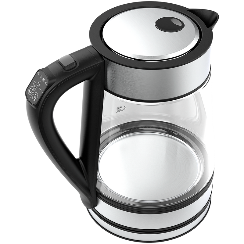 AENO Electric Kettle, Tongtai viedais Wi-Fi, stikla tējkanna, 220–240 V~, 50/60 Hz, 1850–2200 W, Strix, neto svars: 1,15 kg