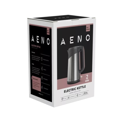 AENO Elektriskā tējkanna EK3: 1850-2200W, 1.7L, Strix, Dubultās sienas, Neuzsildāms korpuss, Automātiskā izslēgšanās, Sausas tvertnes aizsardzība