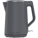 AENO elektriskā tējkanna EK4, 1,5 L, 1850–2200 W, ar STRIX termoregulatoru, dubultsienu konstrukcija, auksts korpuss, automātiska izslēgšanās, aizsardzība pret darbību bez ūdens