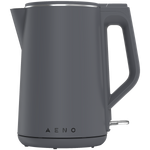 AENO elektriskā tējkanna EK4, 1,5 L, 1850–2200 W, ar STRIX termoregulatoru, dubultsienu konstrukcija, auksts korpuss, automātiska izslēgšanās, aizsardzība pret darbību bez ūdens
