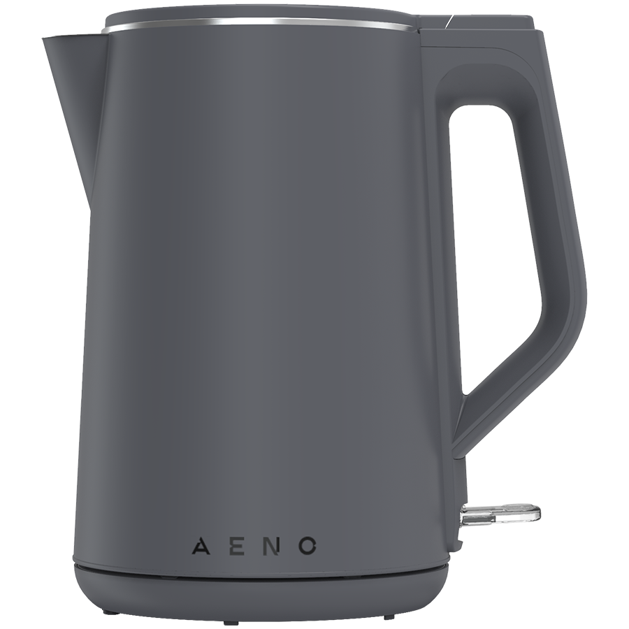 AENO elektriskā tējkanna EK4, 1,5 L, 1850–2200 W, ar STRIX termoregulatoru, dubultsienu konstrukcija, auksts korpuss, automātiska izslēgšanās, aizsardzība pret darbību bez ūdens