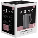 AENO elektriskā tējkanna EK4, 1,5 L, 1850–2200 W, ar STRIX termoregulatoru, dubultsienu konstrukcija, auksts korpuss, automātiska izslēgšanās, aizsardzība pret darbību bez ūdens