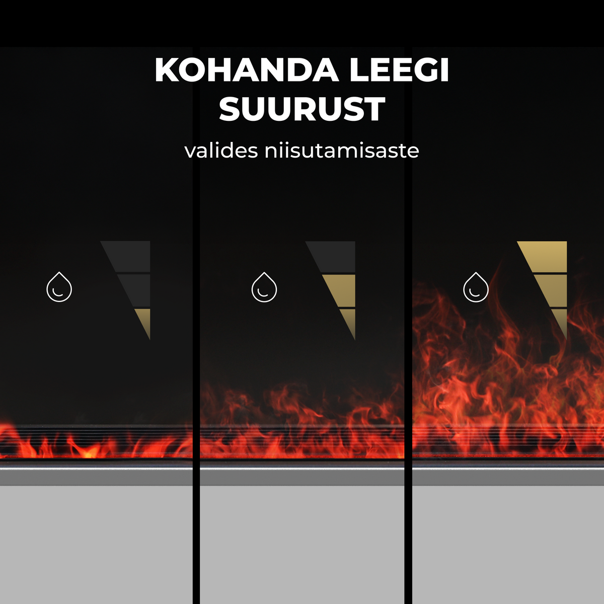 AENO FH1S Premium Space Fire sildītājs, 2000 W, Wi-Fi, balts
