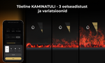 AENO FH2S Premium Space Fire viedais sildītājs, 2000 W, melns