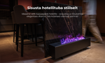 AENO FH2S Premium Space Fire viedais sildītājs, 2000 W, melns