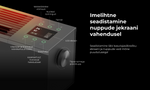AENO FH2S Premium Space Fire viedais sildītājs, 2000 W, melns