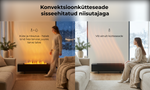 AENO FH2S Premium Space Fire viedais sildītājs, 2000 W, melns