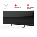 AENO Premium Eco Smart Heater, 700 W, rūdīts stikls, infrasarkanā + konvekcijas apkures tips, kontaktdakšas tips: Eiropa (E/F tips), MELNS