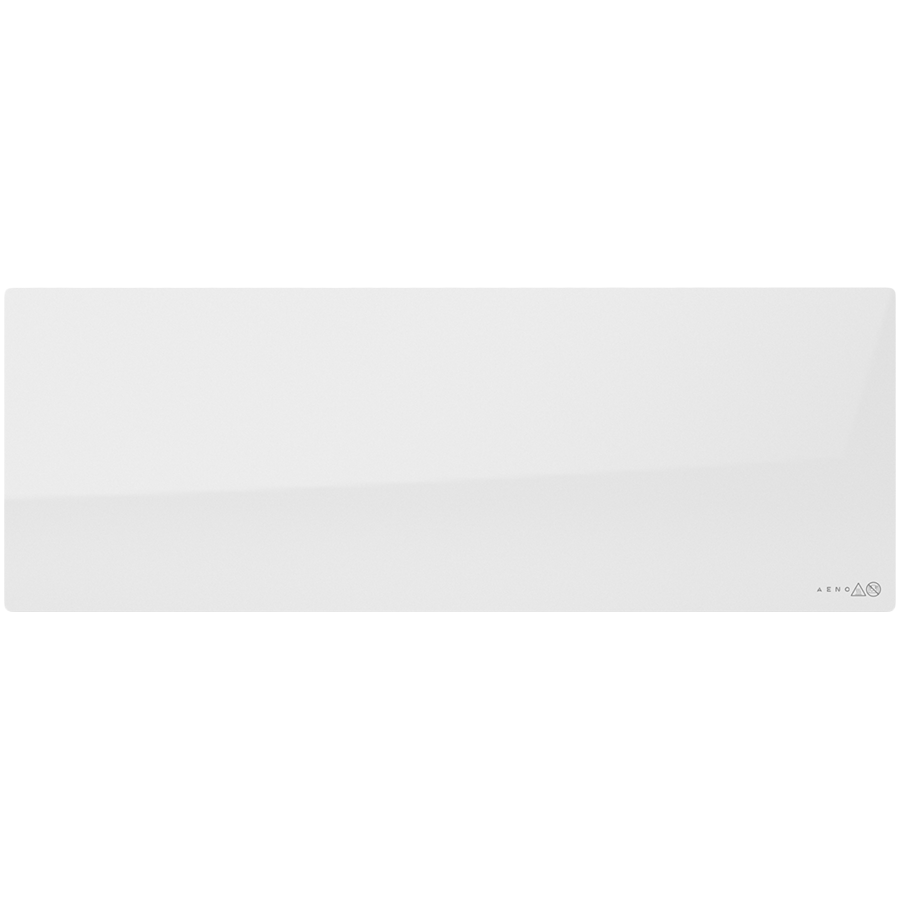 AENO Premium Eco Smart Heater, 700 W, rūdīts stikls, infrasarkanā + konvekcijas apkures tips, LED displejs, kontaktdakšas tips: Eiropa (E/F tips), BALTS