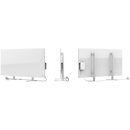 AENO Premium Eco Smart Heater, 700 W, rūdīts stikls, infrasarkanā + konvekcijas apkures tips, LED displejs, kontaktdakšas tips: Eiropa (E/F tips), BALTS