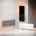 AENO Premium Eco Smart AGH0005S viedais infrasarkanais sildītājs, 700 W, Wi-Fi, LED displejs, IP44, pelēks
