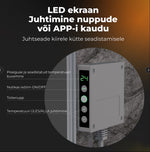 AENO Premium Eco Smart Heater GH6S AGH0006S viedais infrasarkanais sildītājs, 700 W, Wi-Fi, LED displejs, Antique Marble Limited Edition