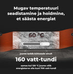 AENO Premium Eco Smart Heater GH6S AGH0006S viedais infrasarkanais sildītājs, 700 W, Wi-Fi, LED displejs, Antique Marble Limited Edition