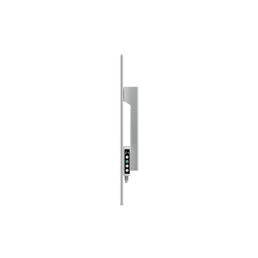 Настенный обогреватель AENO Premium Eco Smart Quadro, 500 Вт, 50x50 см, панель из закаленного стекла, инфракрасный + конвекционный нагрев, LED-дисплей, европейская вилка (тип E/F), белый