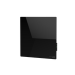 AENO Premium Eco Smart Quadro sienas sildītājs, 500 W, 50x50 cm, rūdīta stikla panelis, infrasarkanā + konvekcijas sildīšana, LED displejs, Eiropas kontaktdakša (E/F tips), melns