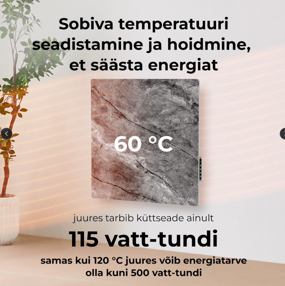 AENO AGH13S Quadro viedais sildītājs, 500 W, Antique Marble