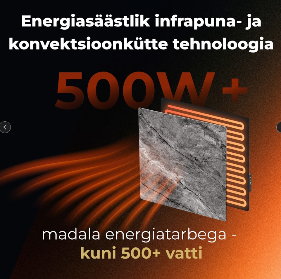 AENO AGH13S Quadro viedais sildītājs, 500 W, Antique Marble
