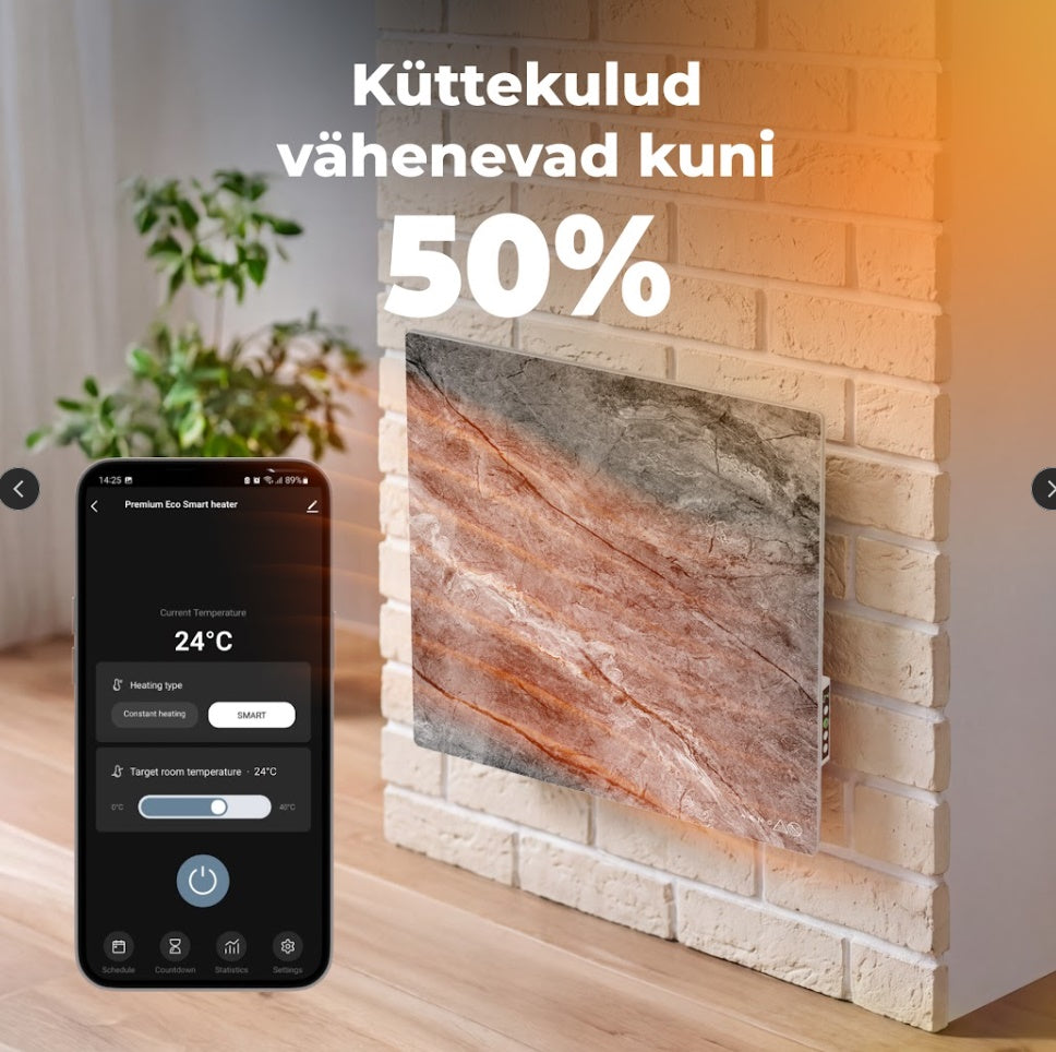 AENO AGH13S Quadro viedais sildītājs, 500 W, Antique Marble