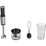 AENO rokas blenderis, 1200 W, melns, ar Tiger Teeth asmeni, putotāju, smalcinātāju un mērtrauku
