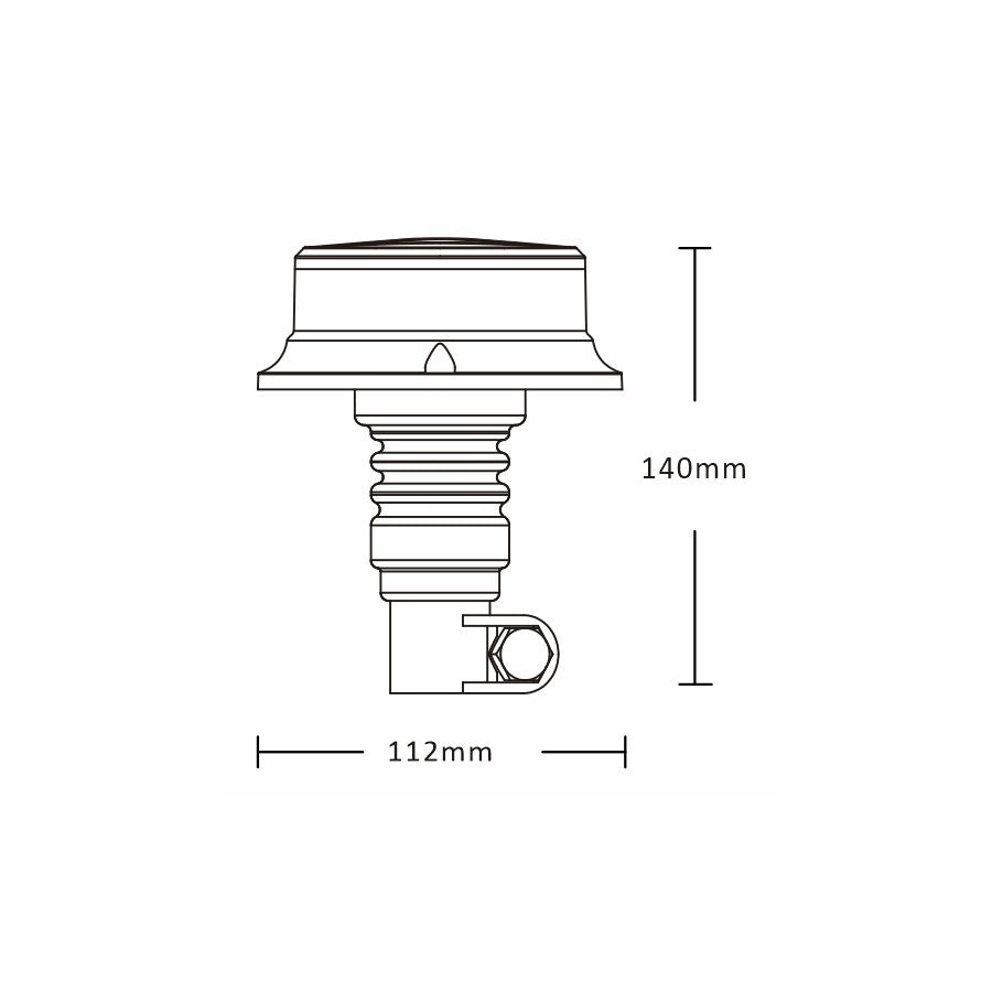 KAMAR PICO LED bākuguns ALR0055, 27 W, 12/24 V, FLEX, IP67