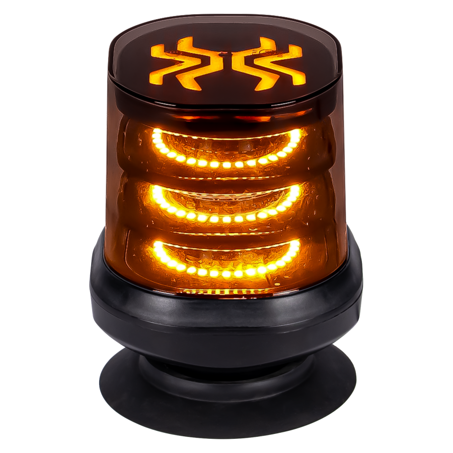 KAMAR 54W X-SPIDER 3 MAGNET LED bākuguns, IP67, 110,6×110,6×152,5mm, oranža