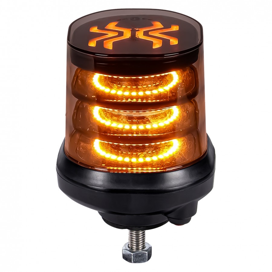 X-SPIDER 54W LED bākuguns 3 SCREW ALR0089, IP67, 110,6×110,6×152,5mm, oranža