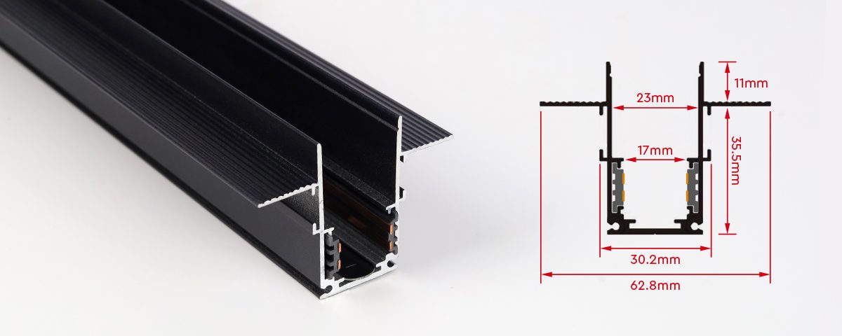 Type 20 built-in magnetic track, 1 m